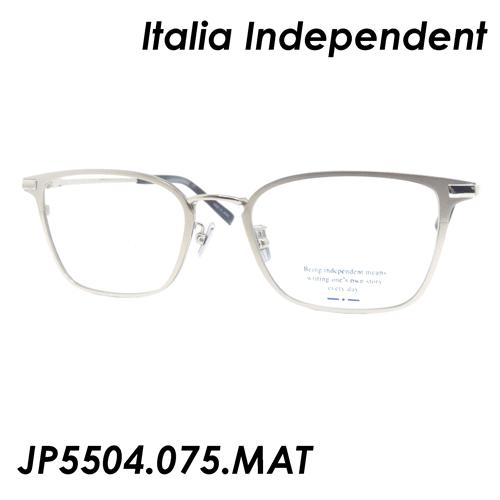 Italia Independent(イタリアインディペンデント) メガネ EDOVARD JP5504.075.MAT 52ｍｍ [SILVER MATT]