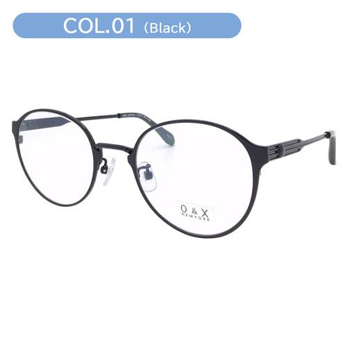 【新品未使用】O&X NEW YORK オーアンドエックス メガネ 度なし O&X NEW YORK オーアンドエックス メガネ OT-8068J col.01/02 51mm