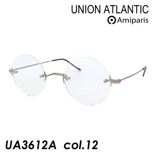 UNION ATLANTIC(ユニオンアトランティック) メガネ UA3612A col.12 [シルバー] 45mm TITANIUM 日本製 AMIPARIS アミパリ UNION ATLANTIC(ユニオンアトランティック) メガネ UA3612A col.12