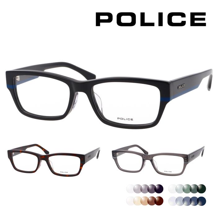 POLICE（ポリス） メガネ VPLR84J 0700/0710/04AL 53mm スクエア