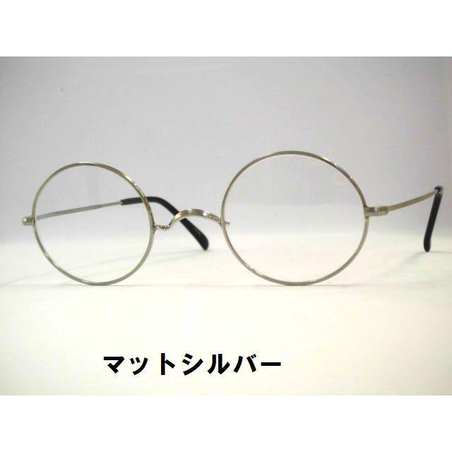 一山丸メガネ サンプラチナ鼻なし丸めがね 日本製丸眼鏡・冶太夫