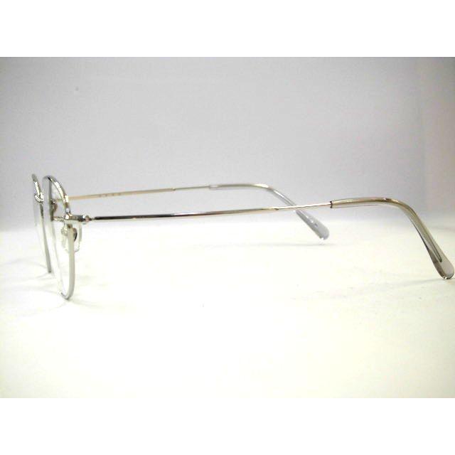 錆びにくいサンプラチナ丸めがね 瞳孔距離広め眼鏡 日本製丸