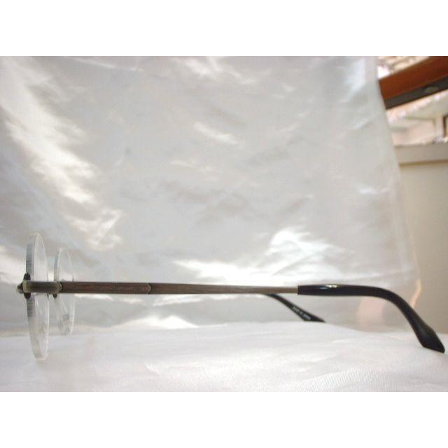 送料無料 ジョンレノン一山フチナシ丸眼鏡　鼻なし縁なし丸メガネ　ツーポイント一山丸めがね・JL1048 【F1917750566】(10500円)