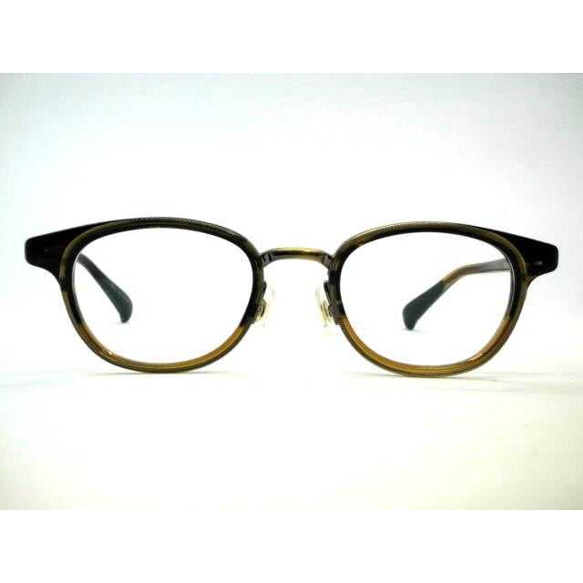 日本製　鯖江眼鏡　クラシック小さめボストンメガネ　セル・メタルコンビフレーム・ジャポニズム・JS117