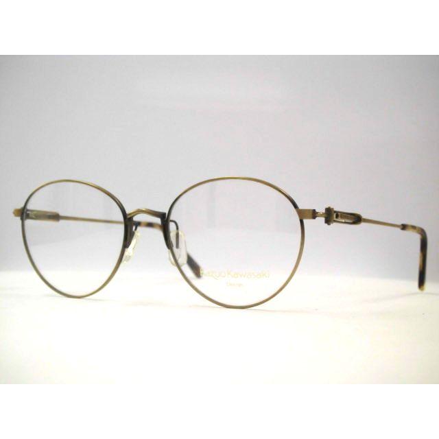 増永眼鏡 KOOKI製造 メタル ボストンメガネ KazuoKawasaki・MP607
