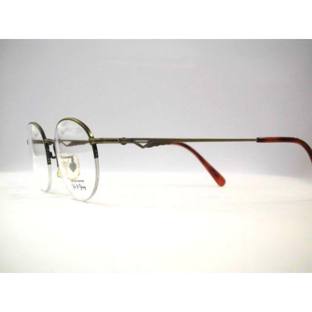 ハーフリムオーバル型メガネフレーム ナイロールたまご型メガネ・日本