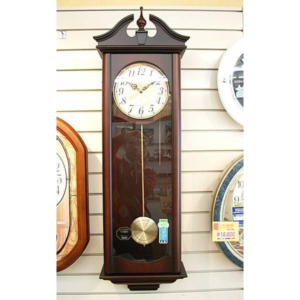 リズム時計 キャロラインR 4MJ742RH06 長尺 アンティーク風掛時計 （シチズン）RHYTHM