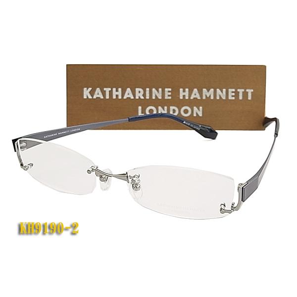 KATHARINE・HAMNETT キャサリンハムネット メガネ フレーム KH9190-2 フチナシ 正規品 日本製 チタン 眼鏡