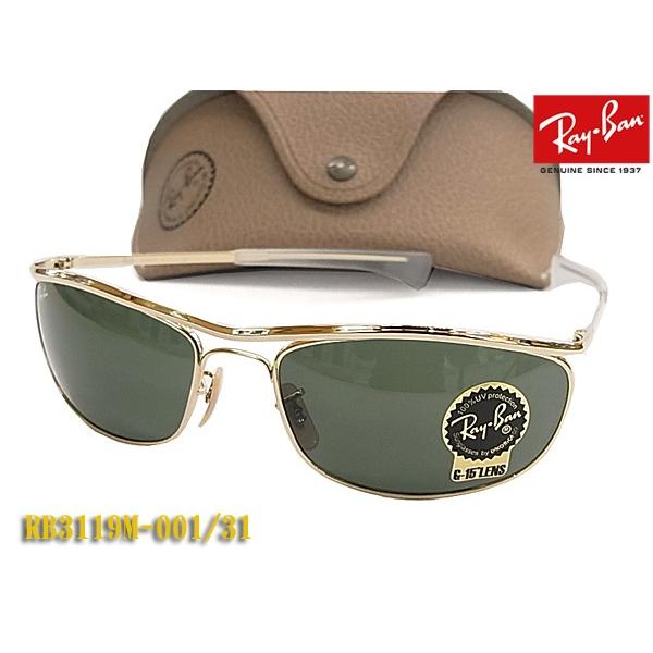 Ray-Ban レイバン サングラス RB3119M-001/31 正規品 RB3119M 00131 オリンピアン・デラックス 8カーブ バイカーに OLYMPIAN 直テンプル｜megane-house