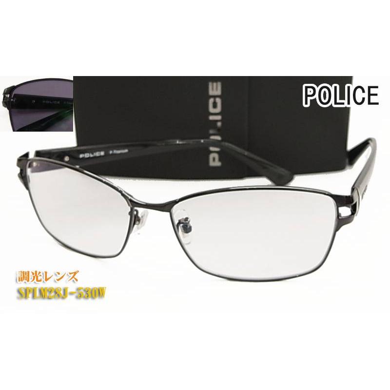 POLICE（ポリス） 調光 サングラス SPLM28J-530W 調光レンズ 正規品