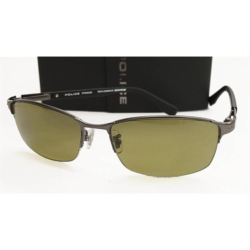 POLICE（ポリス） 偏光 サングラス SPLT76J-627P グリーン 正規品