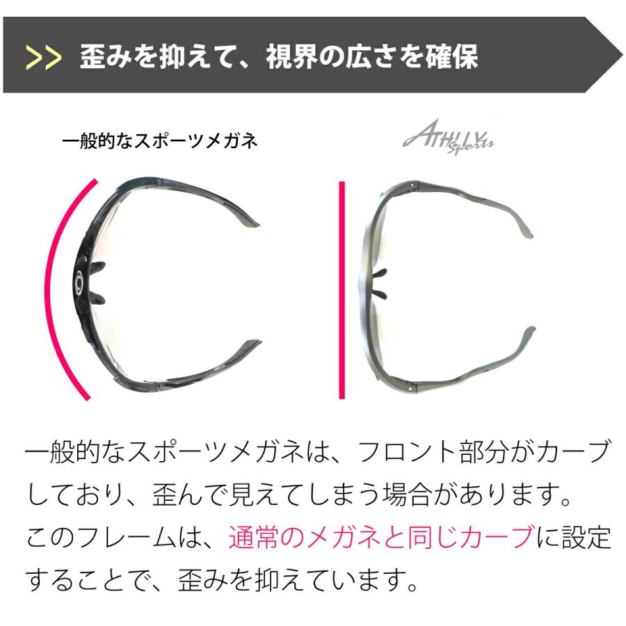 スポーツメガネ サングラス 度付き対応 スクエア フルリム 軽量 近視 乱視 度なし 伊達 だて 眼鏡 度入り 度あり レディース メンズ 男性 女性 おしゃれ AT-6034_4