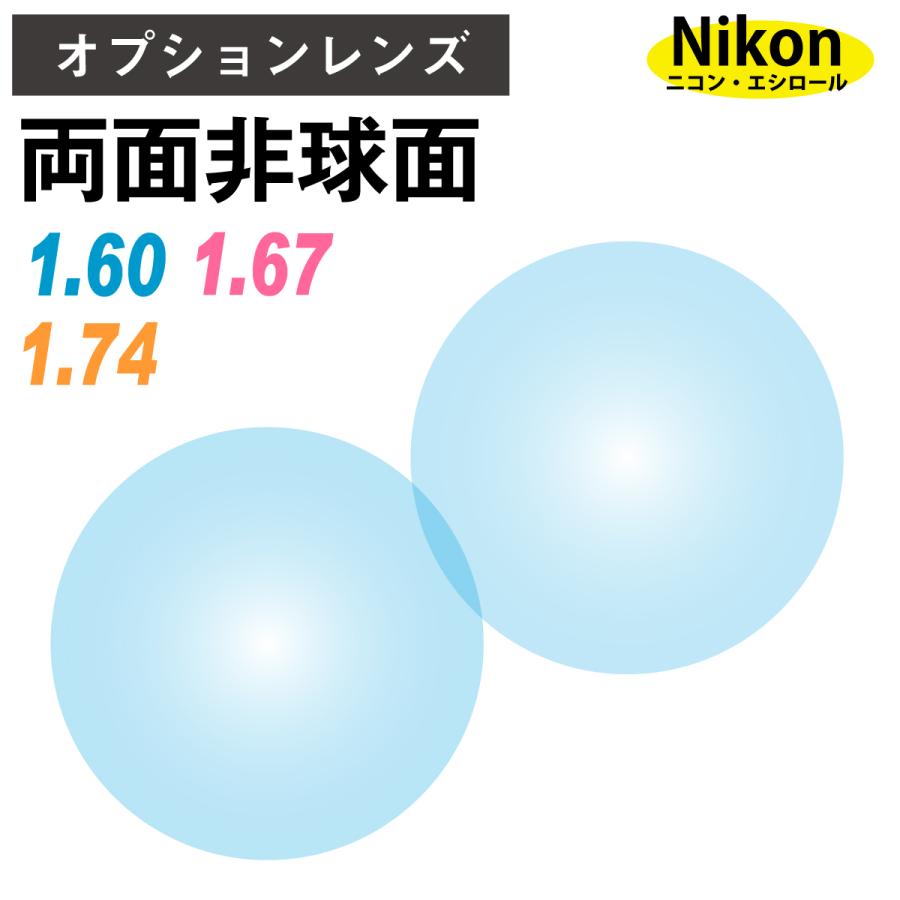 オプションレンズ】ニコン・エシロール 両面非球面 屈折率 1.60 1.67