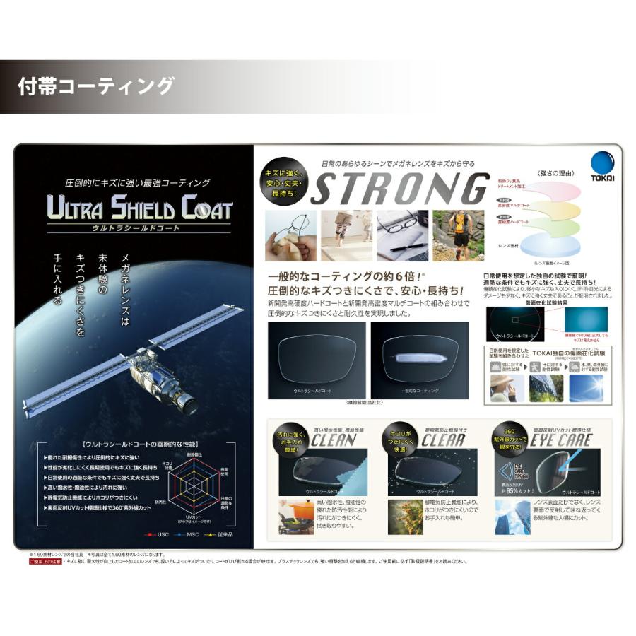【オプションレンズ】スーパーブルーライトカット レンズ ブルーライト 94% カット 薄型 非球面 レンズ 屈折率 1.60 日本製（2枚1組） UV420 パソコン PC スマホ_8