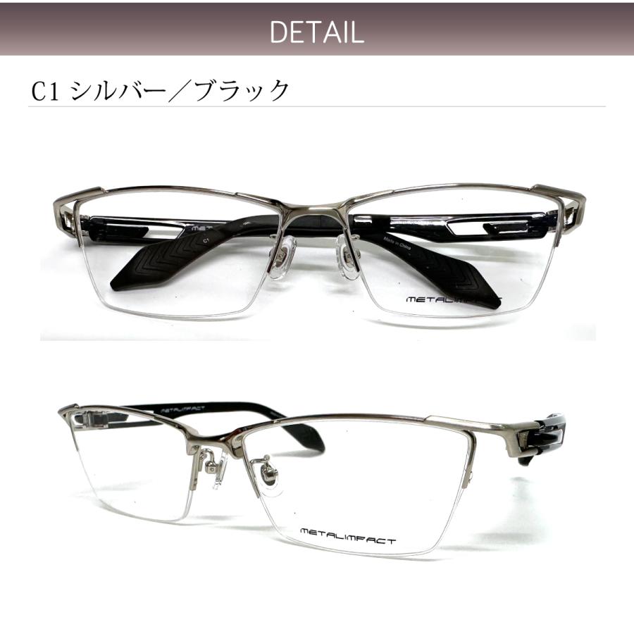 セミオーダー 老眼鏡 リーディンググラス スクエア ハーフリム