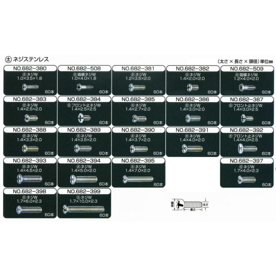 メガネ用ステンレスネジW （10本入り） サンニシムラ製 : メガネの