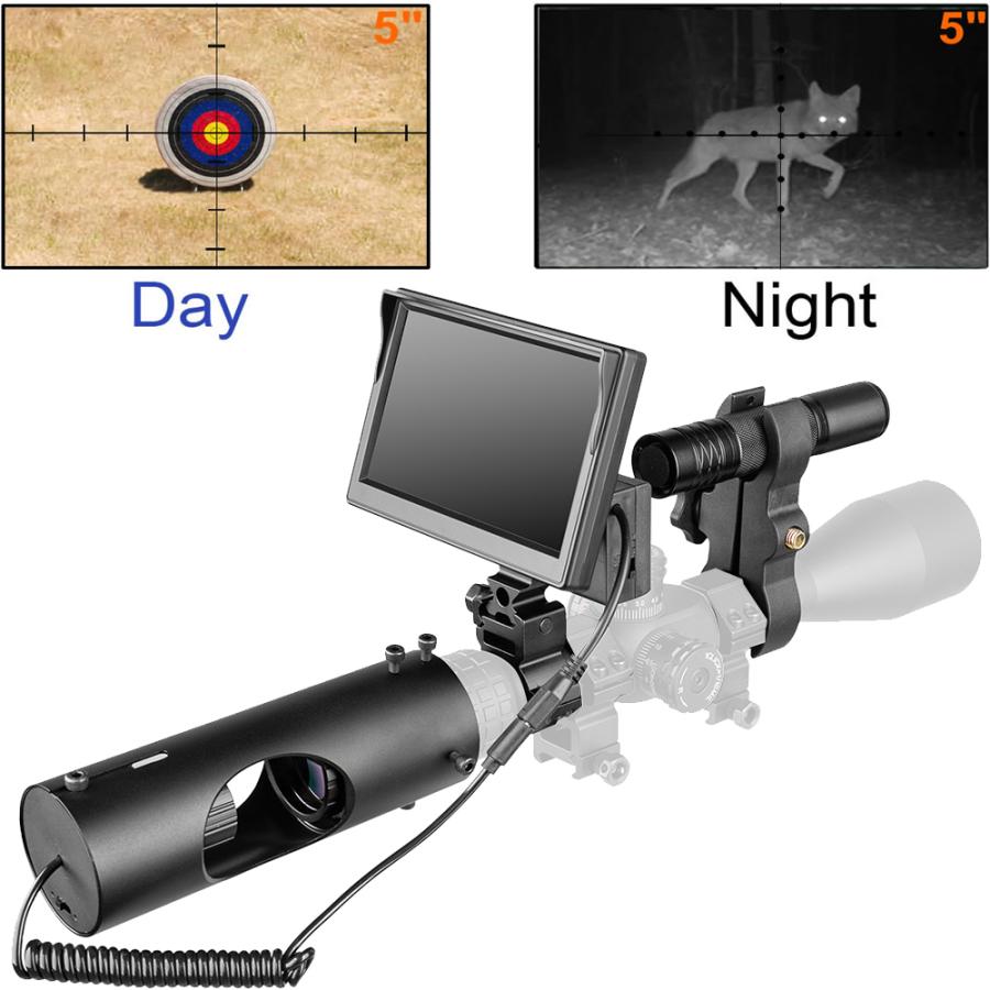 暗視スコープ 狩猟 赤外線 ナイトビジョン サバゲー LED カメラ 望遠鏡 防水 野外 アウトドア