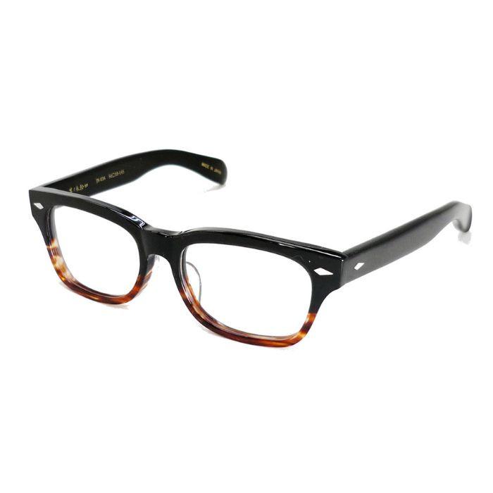 越前國甚六作 大きめ 太め セルロイド ウェリントン メガネ フレーム ブラウン ハーフ メンズ 鯖江 眼鏡 日本製 JN 034 4 56 越前國甚六作 大きめ 太め セルロイド ウェリントン メガネ フレーム