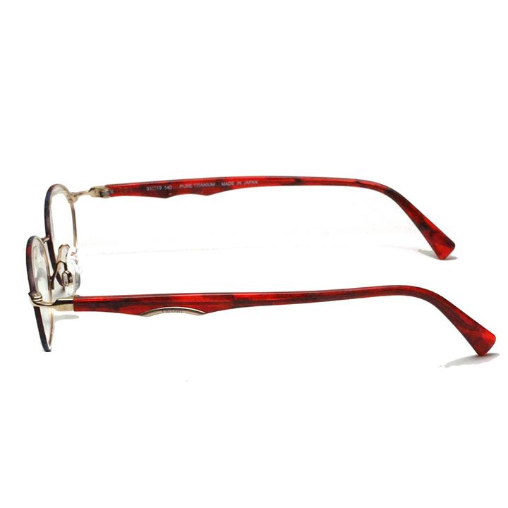 フレーム単品メガネ】 Farben ファルベン F7005-672AG レッド系