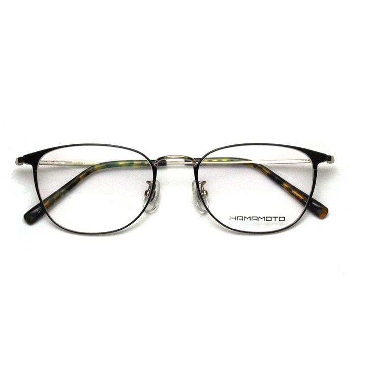 フレーム単品メガネ】Hamamoto ハマモト HT 324-1 ブラック/ゴールド
