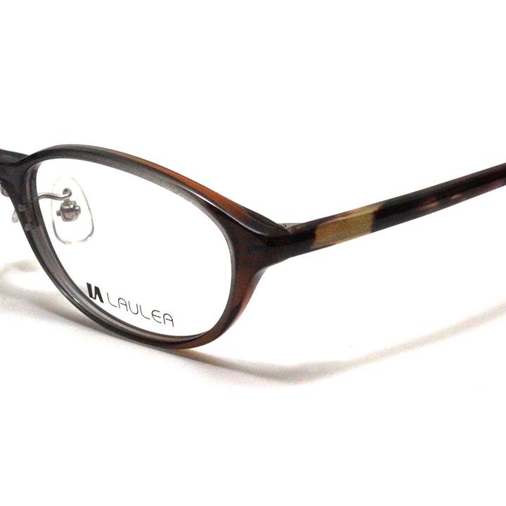 【レンズ付セット】LAULEA ラウレア byアミパリ　LA 4039-GYH グレーブラウンハーフ【ウエリントン系】【ノーズパッド付きプラスチックフレーム】_3