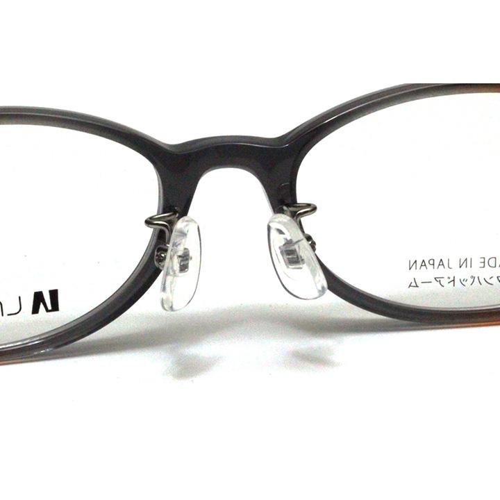【レンズ付セット】LAULEA ラウレア byアミパリ　LA 4039-GYH グレーブラウンハーフ【ウエリントン系】【ノーズパッド付きプラスチックフレーム】_5