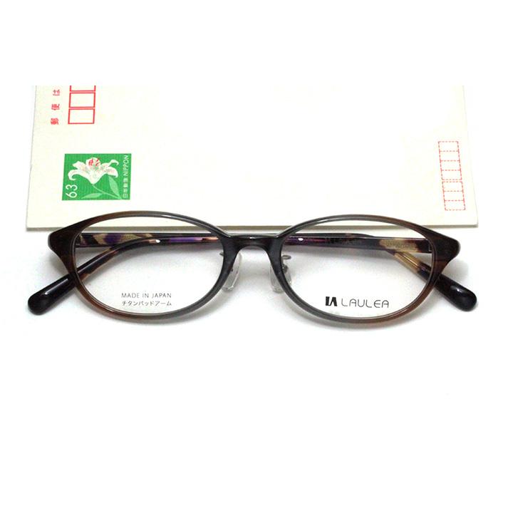 【レンズ付セット】LAULEA ラウレア byアミパリ　LA 4039-GYH グレーブラウンハーフ【ウエリントン系】【ノーズパッド付きプラスチックフレーム】_6