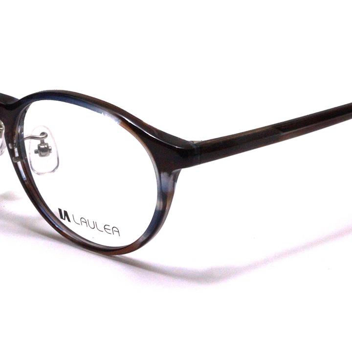 【レンズ付セット】LAULEA ラウレア byアミパリ　LA 4040-BR ブラウンブルー【ボストン系】【ノーズパッド付きプラスチックフレーム】_3