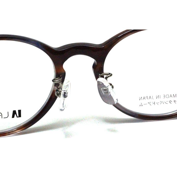【レンズ付セット】LAULEA ラウレア byアミパリ　LA 4040-BR ブラウンブルー【ボストン系】【ノーズパッド付きプラスチックフレーム】_5