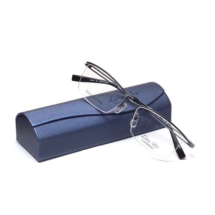 フレーム単品メガネ】 シャルマン Lineart ラインアート XL 1872-BK