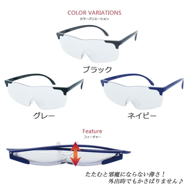 ルーペ メガネ型ルーペ 薄型 拡大鏡 1 6倍 両手が使える拡大鏡 メガネの上からも使用可能 ルーペ眼鏡 ルーペめがね Gl0003 Meganepit 通販 Yahoo ショッピング
