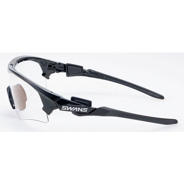 【送料無料】SWANS スポーツサングラス FACEONE FO-0166 color:BK【紫外線量に応じレンズカラーが変化する調光レンズ】の画像