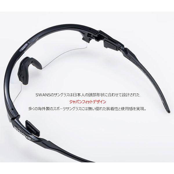 【送料無料】SWANS スポーツサングラス FACEONE FO-0166 color:BK【紫外線量に応じレンズカラーが変化する調光レンズ】の画像