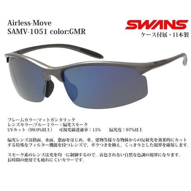 SWANS（スワンズ） スポーツサングラス SWANS Airless-Move SAMV-1051