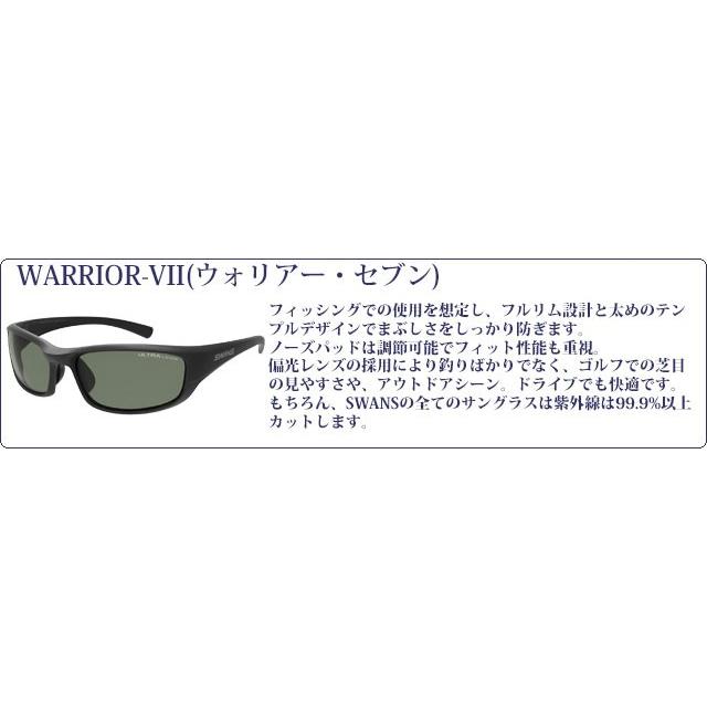 偏光レンズ スポーツサングラス スワンズ SWANS WARRIOR-VII WA7-0167 color:BK｜meganeshop｜02