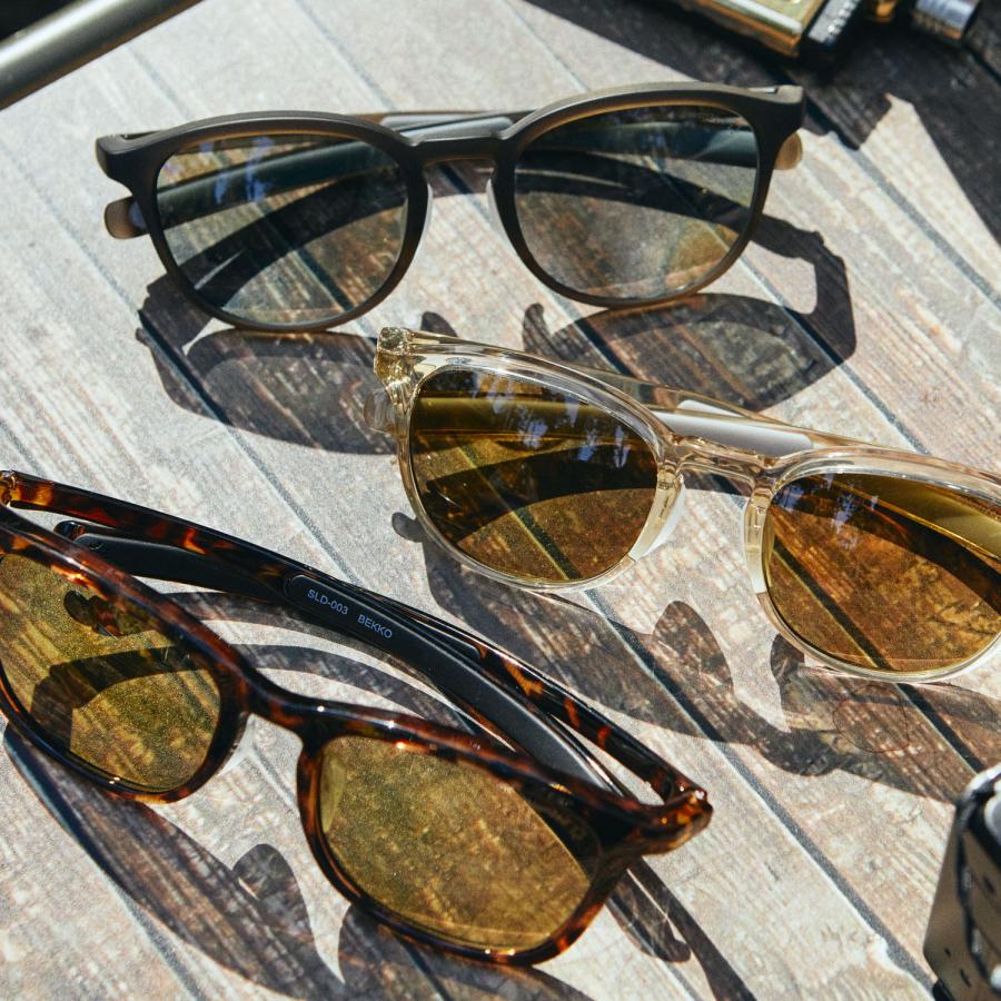 ソライズ サングラス SLD-001 OUTDOOR ミドルウエリントンモデル SOLAIZ Outdoor use collection アウトドア 偏光 エイジングケア 近赤外線カットの画像