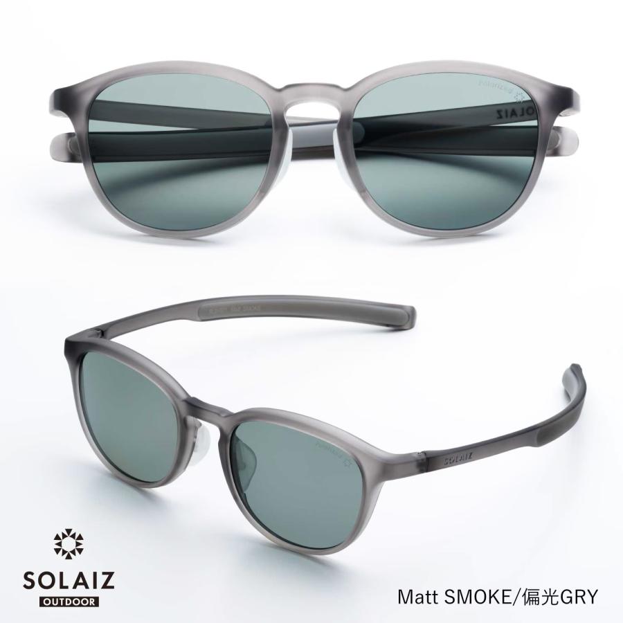 ソライズ サングラス SLD-001 OUTDOOR ミドルウエリントンモデル SOLAIZ Outdoor use collection アウトドア 偏光 エイジングケア 近赤外線カットの画像
