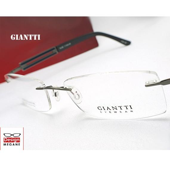 メガネ 【SALE／74%OFF】 度付 GIANTTI Eyewear Gun ふちなし ツーポイント 送料無料 対応 正規品販売 軽量設計 伊達メガネ チタン素材 眼鏡一式