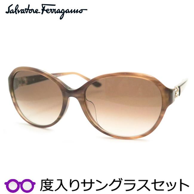 【専用】Salvatore Ferragamo サングラスSF804SA FERRAGAMO（フェラガモ） フェラガモ度入りサングラスセット SF804SA