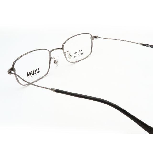 シェネガメガネセット　CN-K36　1　グレイ　ラージサイズ　ビックサイズ　大きい　度付き　度入り　度なし　ダテメガネ　ＵＶ　レンズつき完成品　CIENEGA｜meganeyou｜02