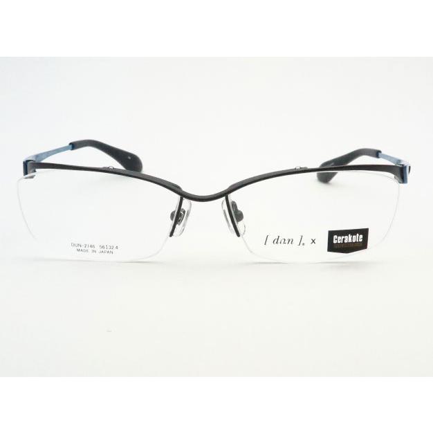 ドゥアンメガネセット　DUN　2146　14　マットブラック　セラコート　日本製　レンズつき完成品　度付き　度なし　ダテメガネ　ＵＶカット 