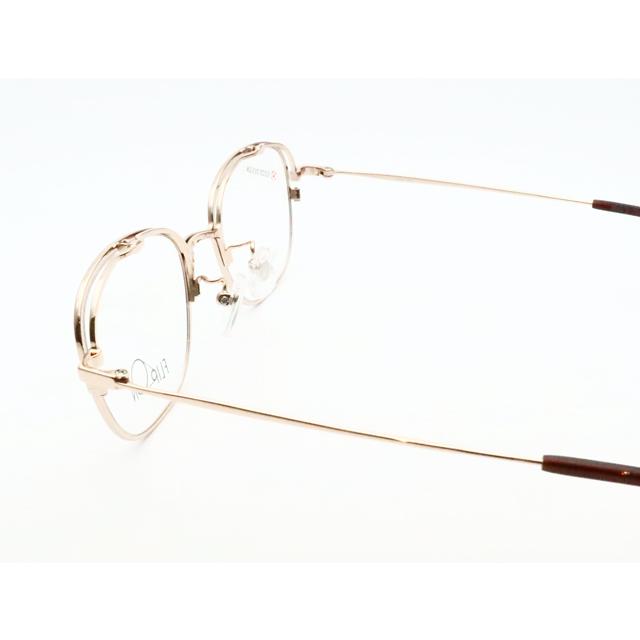 跳ね上げメガネセット FO-1002 2 マットブラウン ゴールド 48サイズ