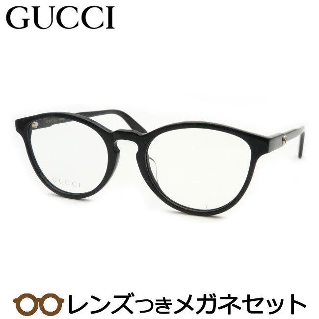 GUCCIフレーム (度ありレンズの為交換してください)　１度使用美品 GUCCI（グッチ） グッチメガネセット GG0534OA 001 ブラック レンズ
