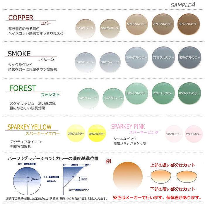 眼鏡レンズ 度なし カラーつき 持ち込みフレームのレンズ交換 眼鏡レンズ 度なし カラーつき 持ち込みフレームのレンズ交換