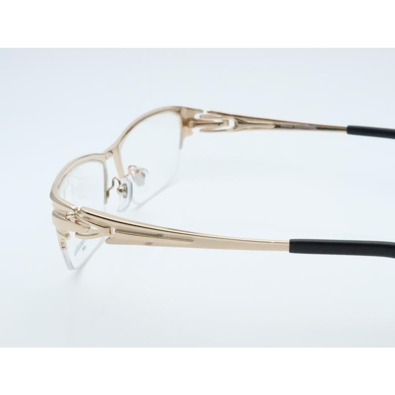 マサキマツシマメガネセット MF-1259 ホワイトゴールド 日本製 レンズつき完成品 度付き 度なし ダテメガネ ＵＶカット Masaki  Matsushima :mf-1259-1gd:メガネプロサイトYOU 通販 