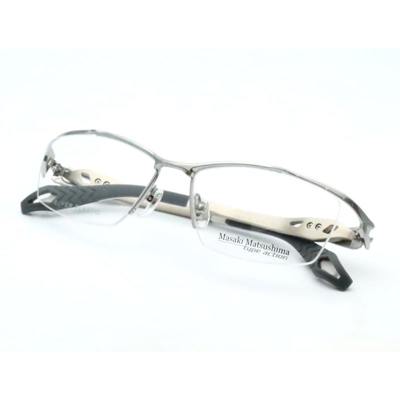 マサキマツシマメガネセット MFS-134 1 ヘアラインシルバー 日本製