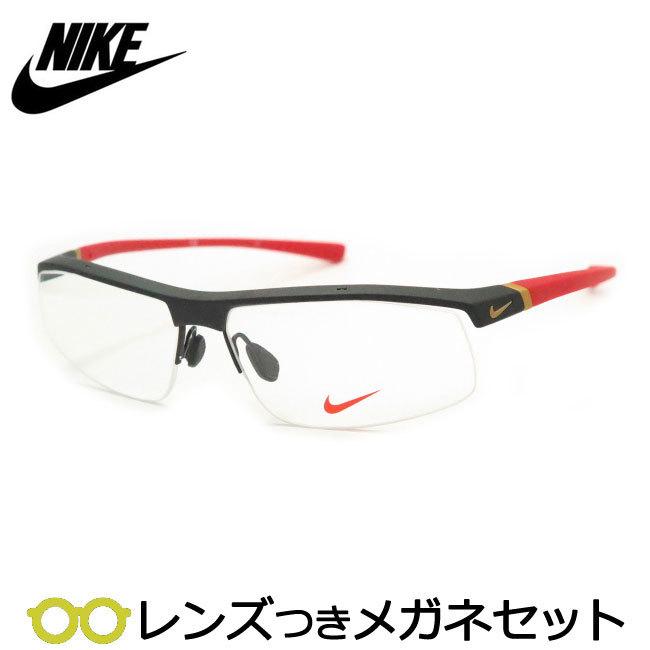 NIKE VISION ナイキ ボルテックス メガネ 7071/3 016 NIKE（ナイキ） ナイキメガネセット NIKE 7071/3 016 ブラック レッド