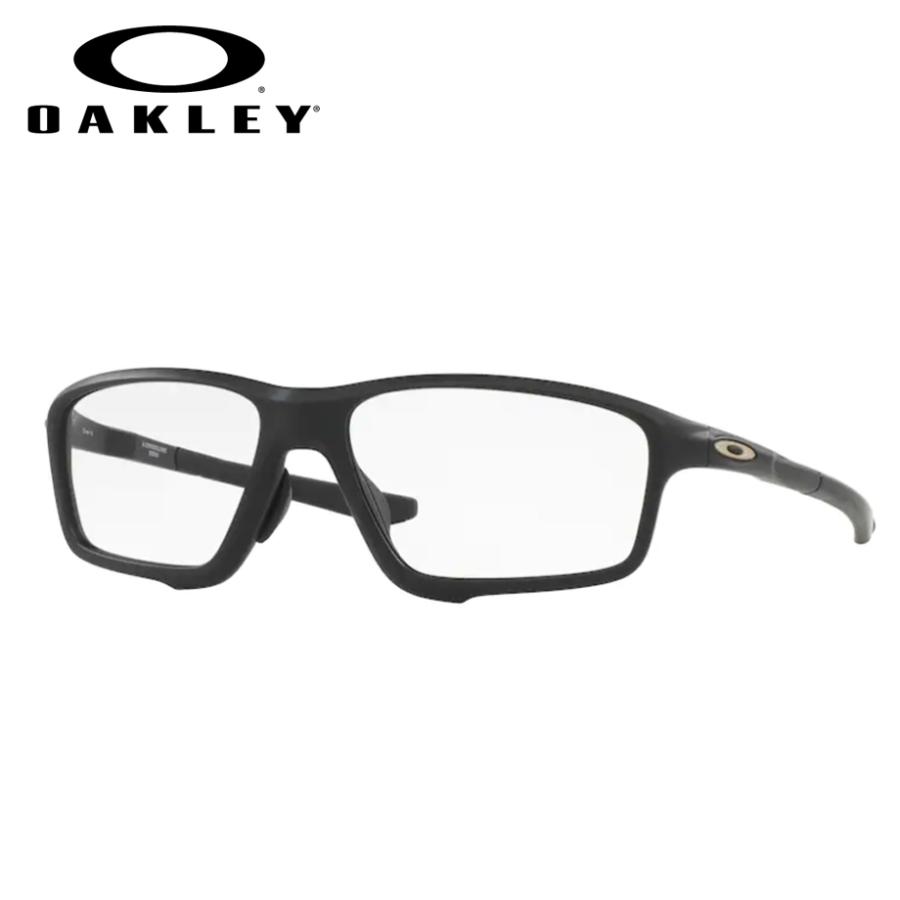 オークリーメガネセット　OX8080　0758　58サイズ　サテンブラック　クロスリンクゼロ　レンズつき完成品　度付き　度なし　ダテメガネ　ＵＶカット　OAKLEY｜meganeyou