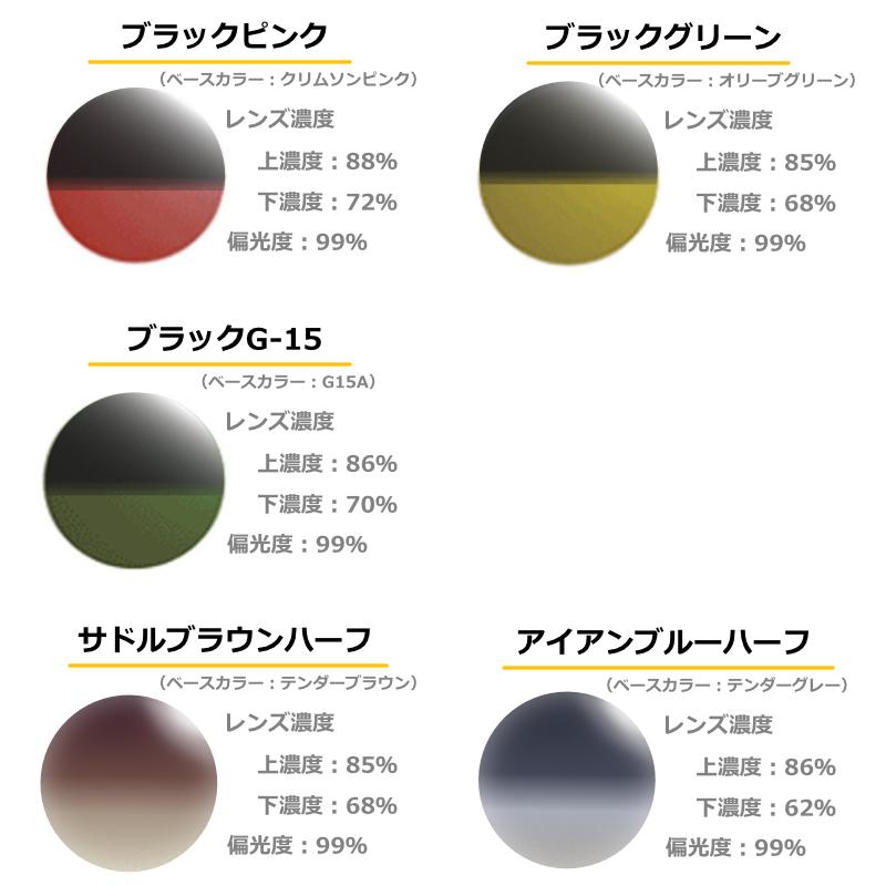 コダック偏光レンズ　ポラマックス6160　度なし　平面　持込みフレーム　レンズ交換　ハーフカラー可　サングラス　PolarMax（2枚1組）｜meganeyou｜08