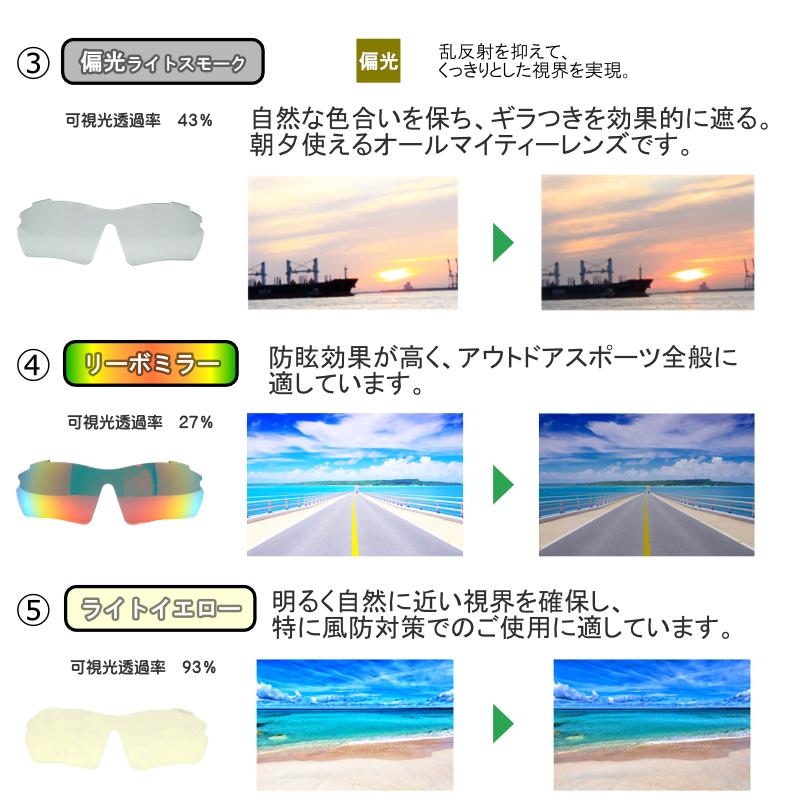 RS-S112 レボリューションスポーツ スポーツサングラス 度入り完成品